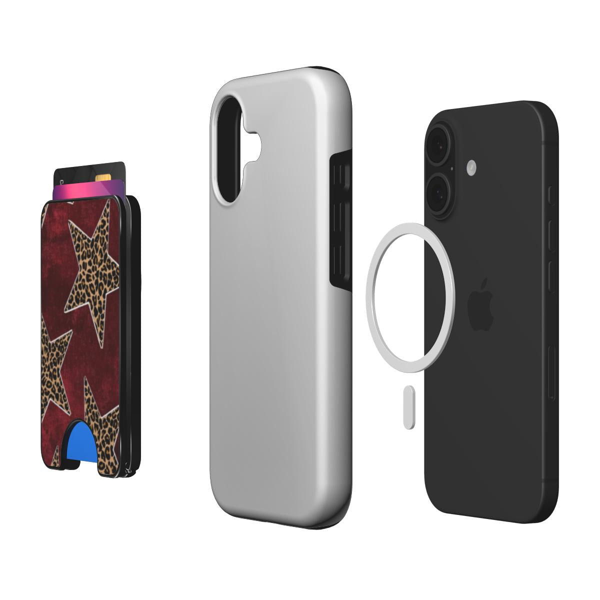 Wild Burgundy - Magnetic wallet